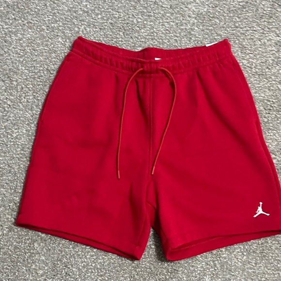 Jordan Men's Bright Red Athletic Shorts - Picture 1 of 4